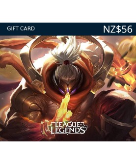 League of Legends NZD 56 Prepaid RP Card NZ Key 